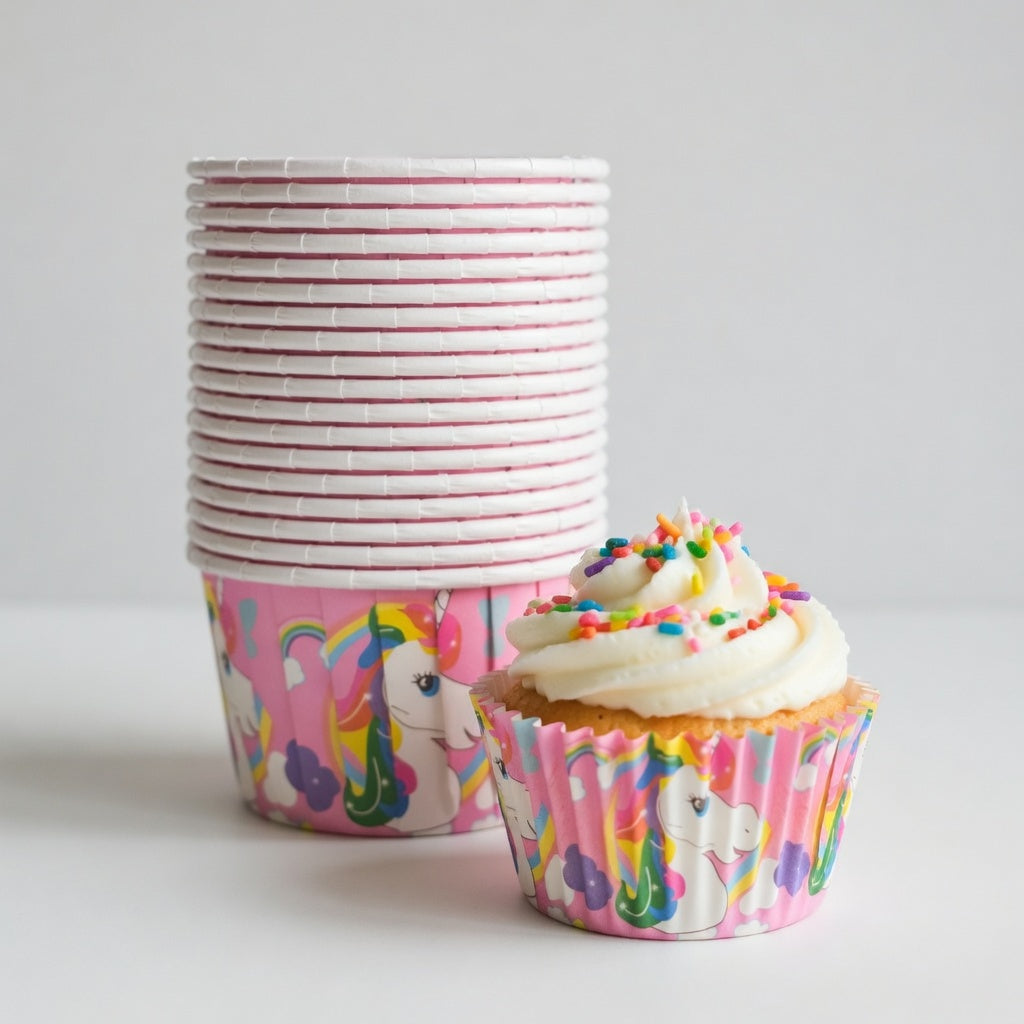 Caissettes à Cupcakes Licorne – Lot de 20