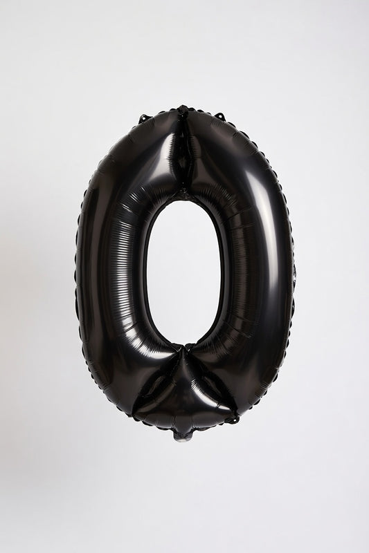 Ballons Chiffres Noir 46 cm - Set 0-9