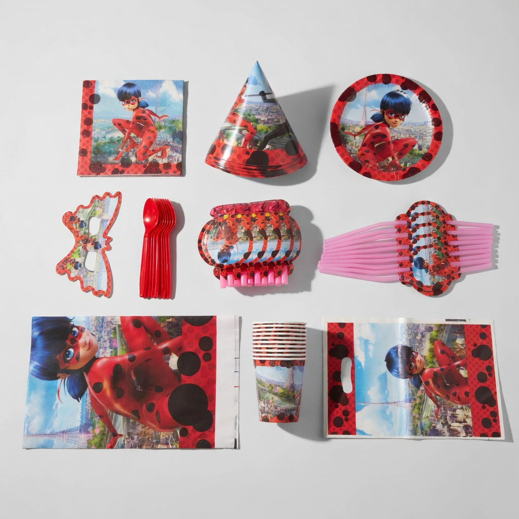 Kit Fête Miraculous Ladybug - 10 Invités