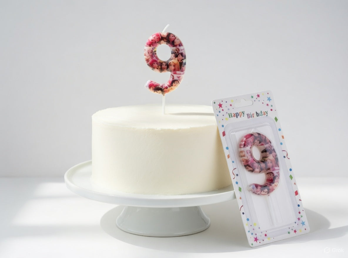 Bougie Chiffre Anniversaire Thème Princesses Disney – Numéros 0 à 9