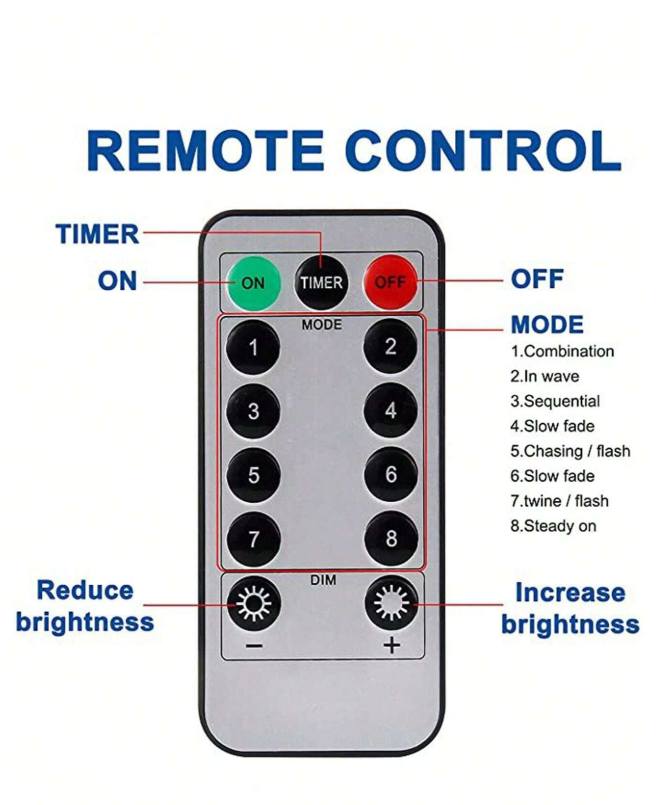 Rideau Lumineux LED 300 LEDs 3m×3m | 8 Modes USB avec Télécommande