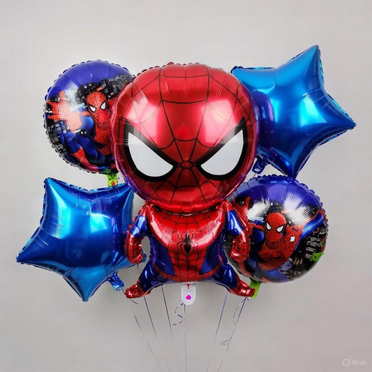 Superman Balloon Pack - Marvel Spider-Man Themed Aluminum Balloon Bouquet - DC Comics Superhero Theme (Copy)
