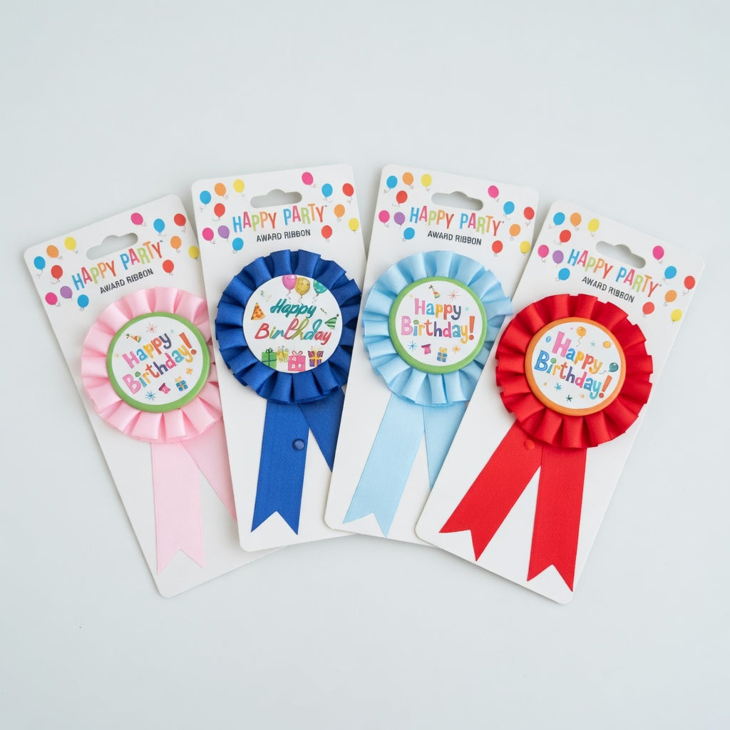 Happy Birthday Rosette – Award Ribbon