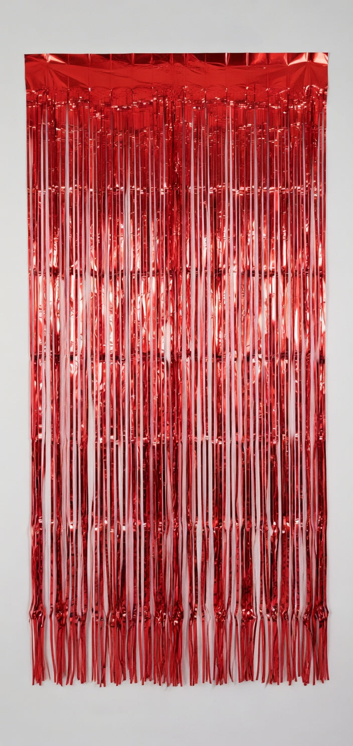 Rideau à Franges Métalliques – Décoration Fête Au Choix de Couleur