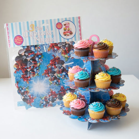 Présentoir à Cupcakes Avengers – 3 Étages