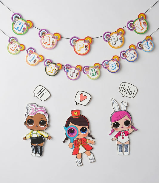 LOL Surprise Happy Birthday Garland - Decoration Kit