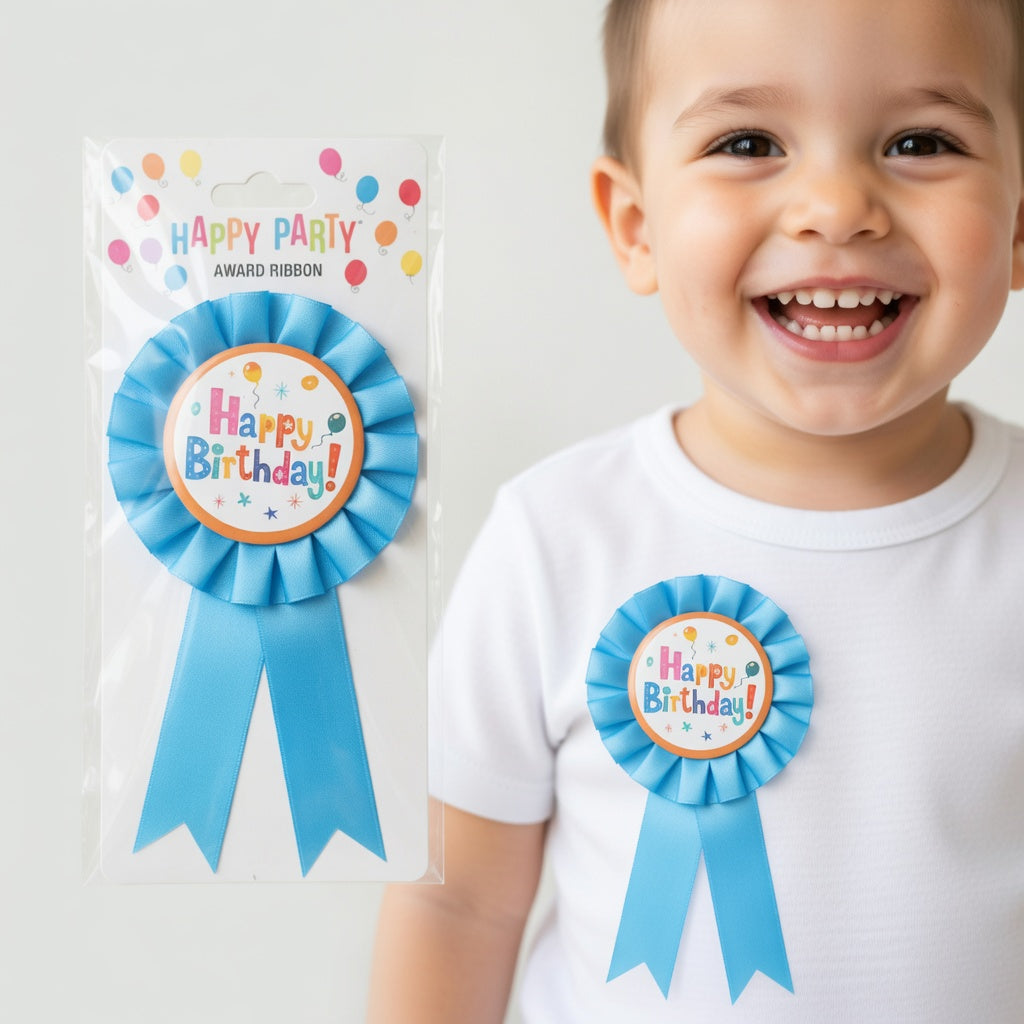 Happy Birthday Rosette – Award Ribbon