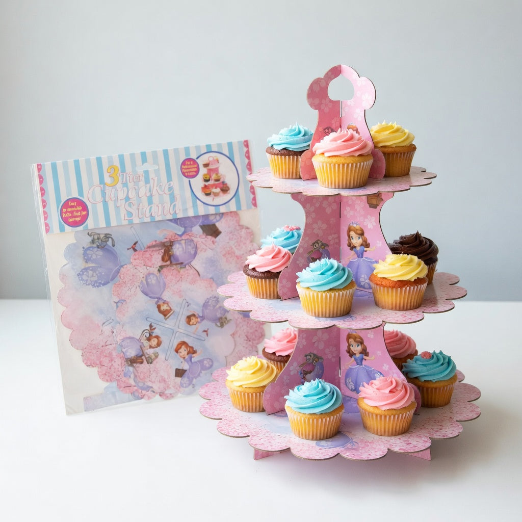 Sofia the First 3-Tier Cupcake Stand