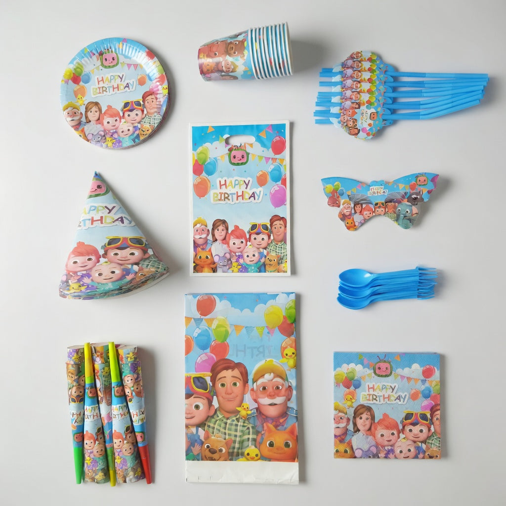 Cocomelon Party Kit for 10 Guests