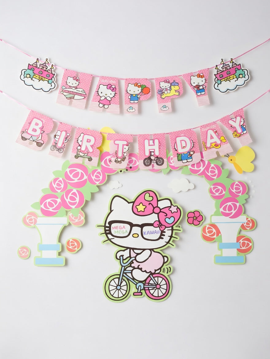 Guirlande Happy Birthday Hello Kitty – Kit Décoration