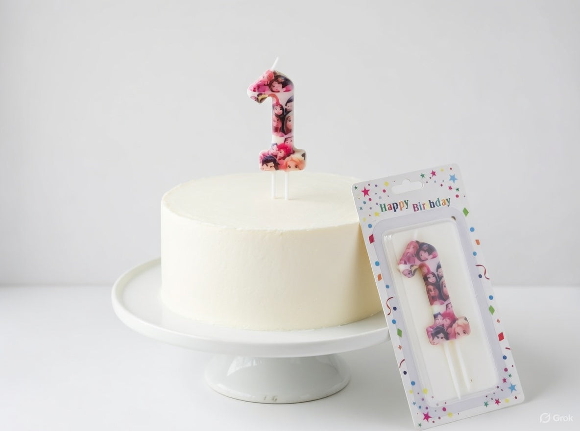Bougie Chiffre Anniversaire Thème Princesses Disney – Numéros 0 à 9