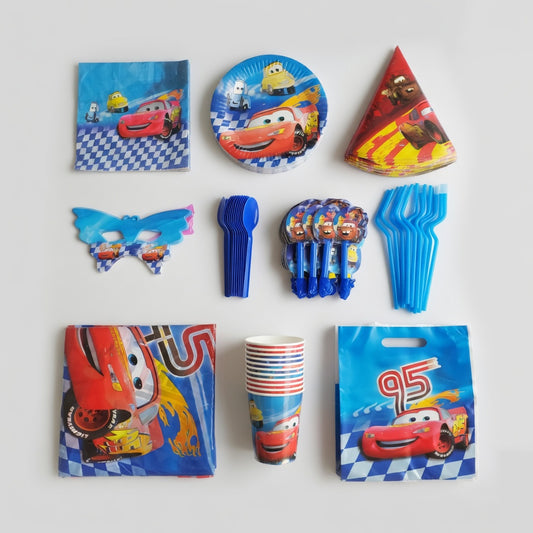 Lightning McQueen Cars Party Kit for 10 Guests