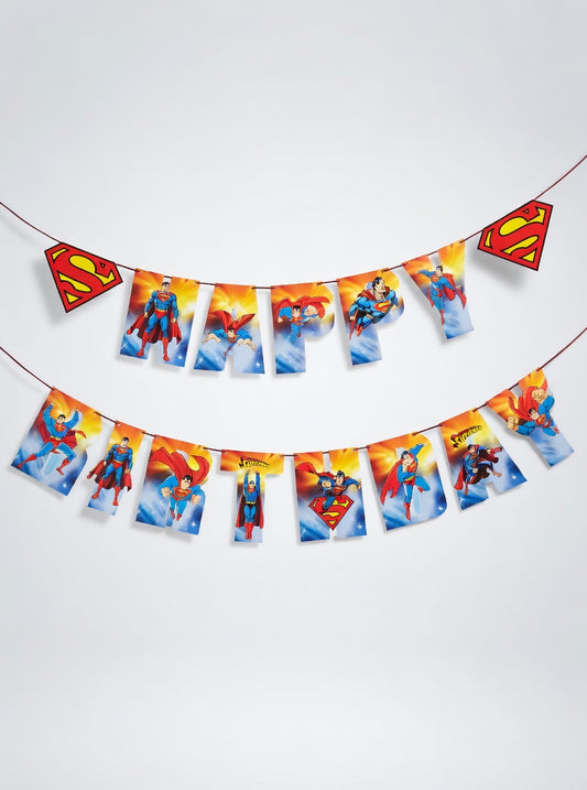 Superman Happy Birthday Banner - DC Comics