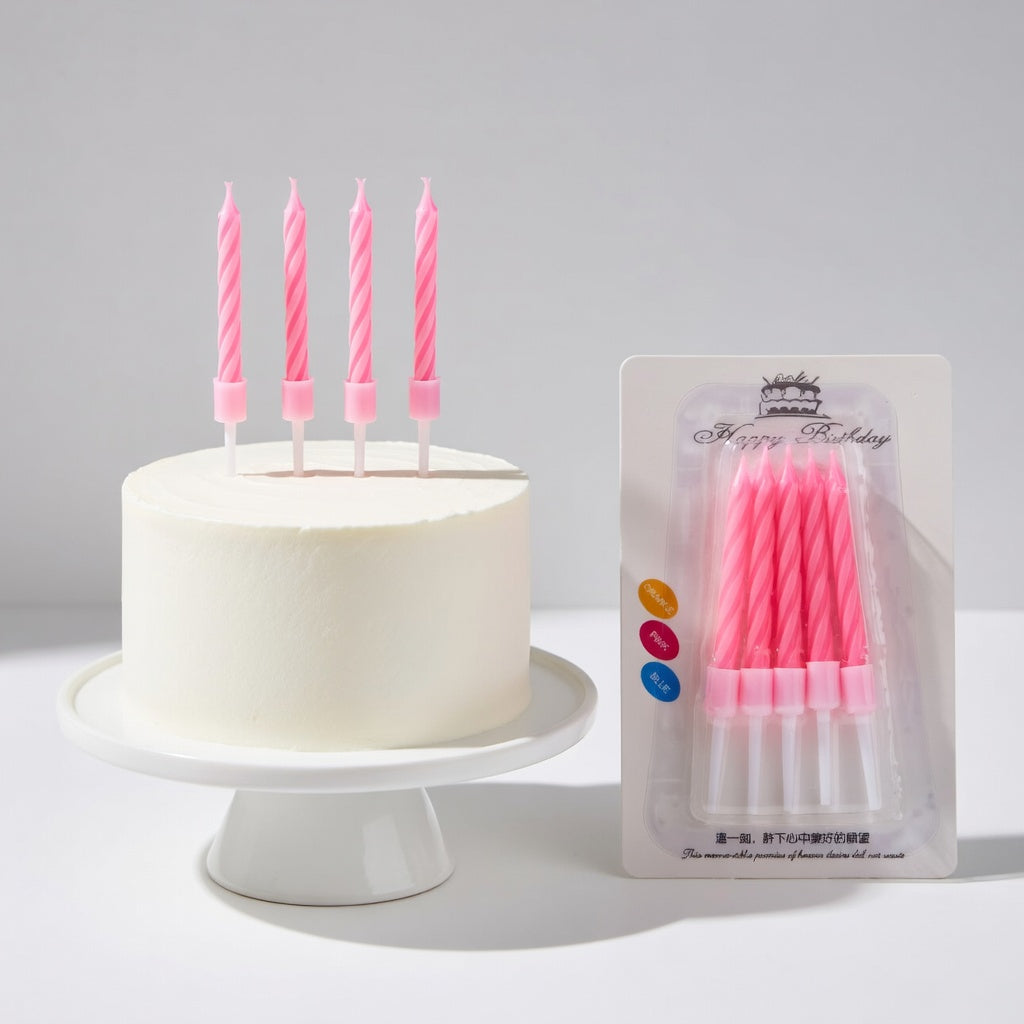 Bougies Anniversaire Torsadées - 6cm