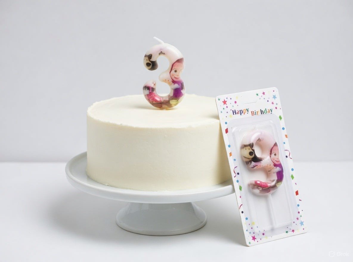 Masha and the Bear Number Candles 0-9