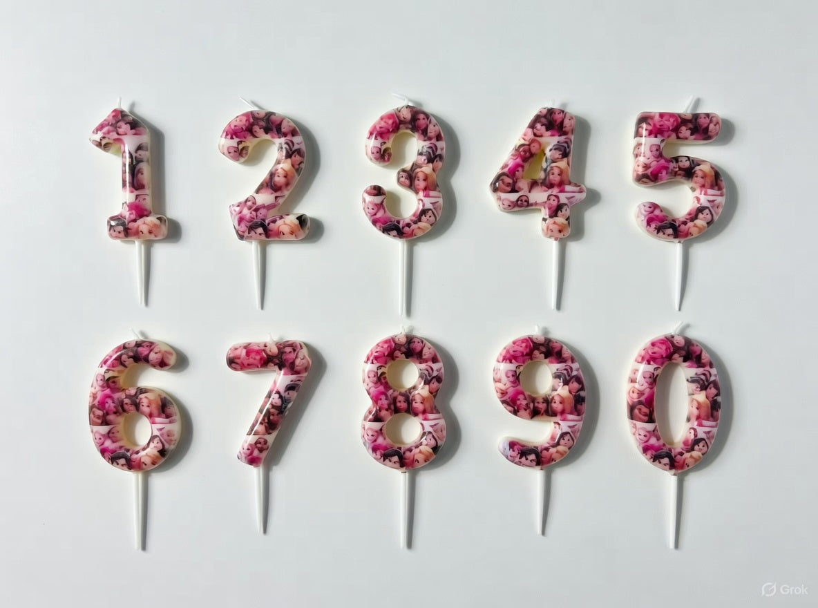 Bougie Chiffre Anniversaire Thème Princesses Disney – Numéros 0 à 9