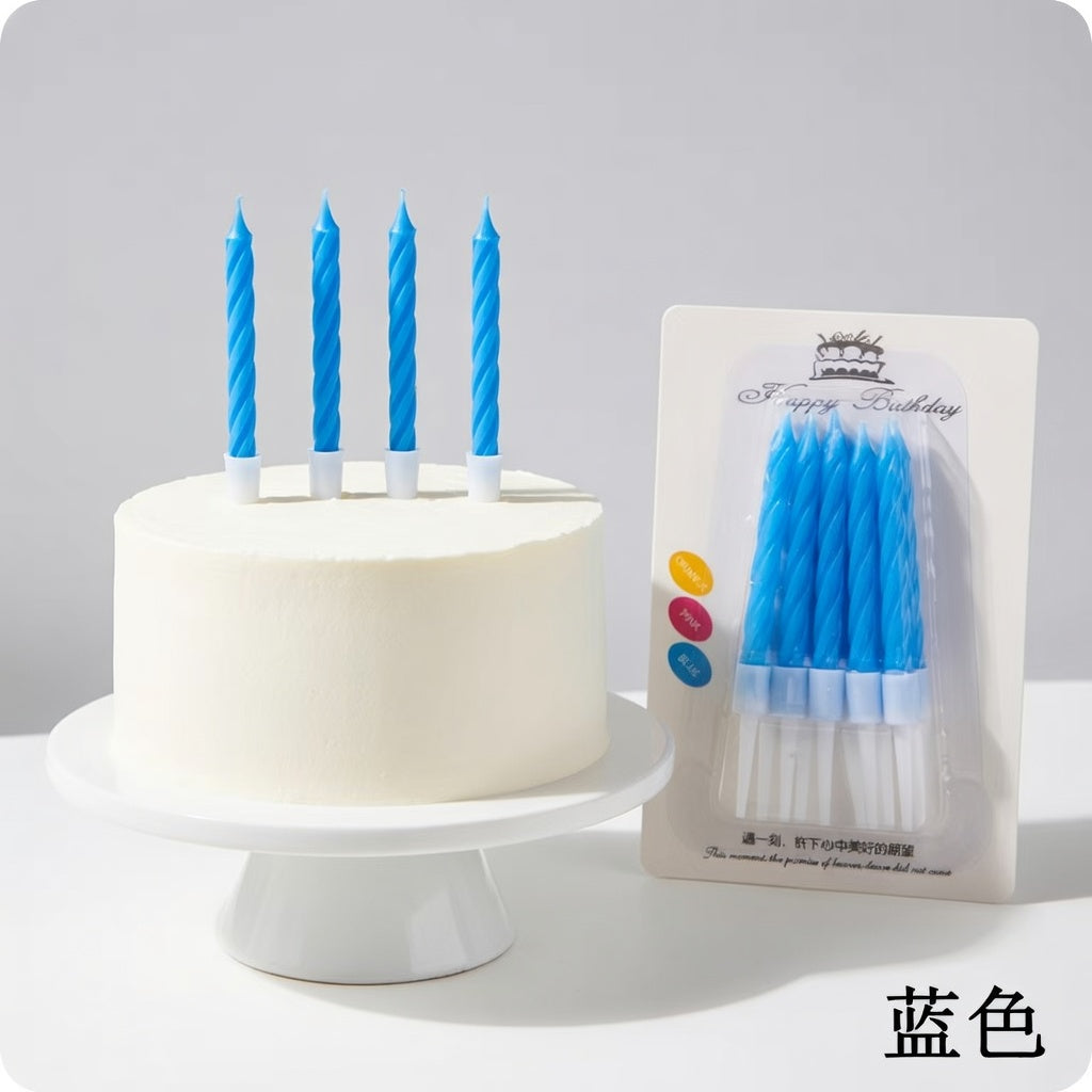 Bougies Anniversaire Torsadées - 6cm
