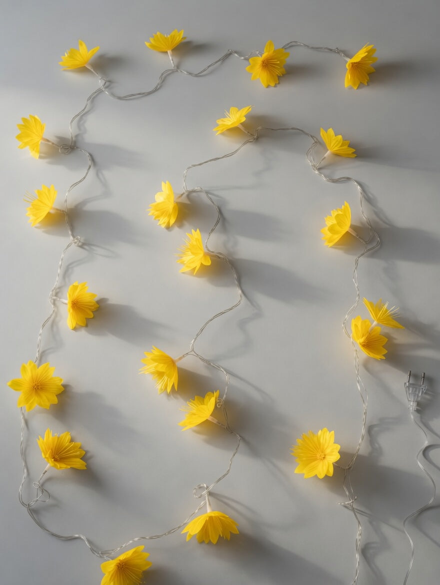 Flower String Lights - 3m Wall Decor