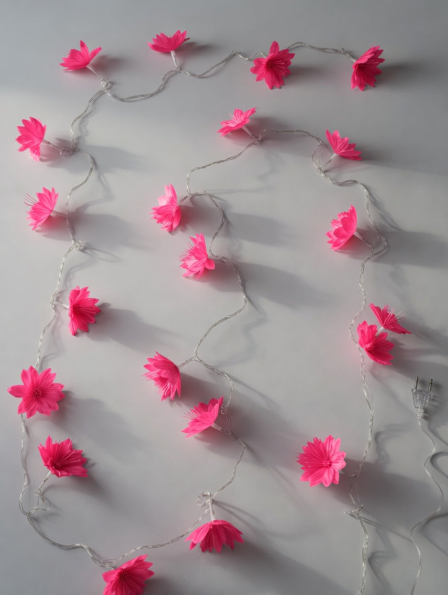 Flower String Lights - 3m Wall Decor