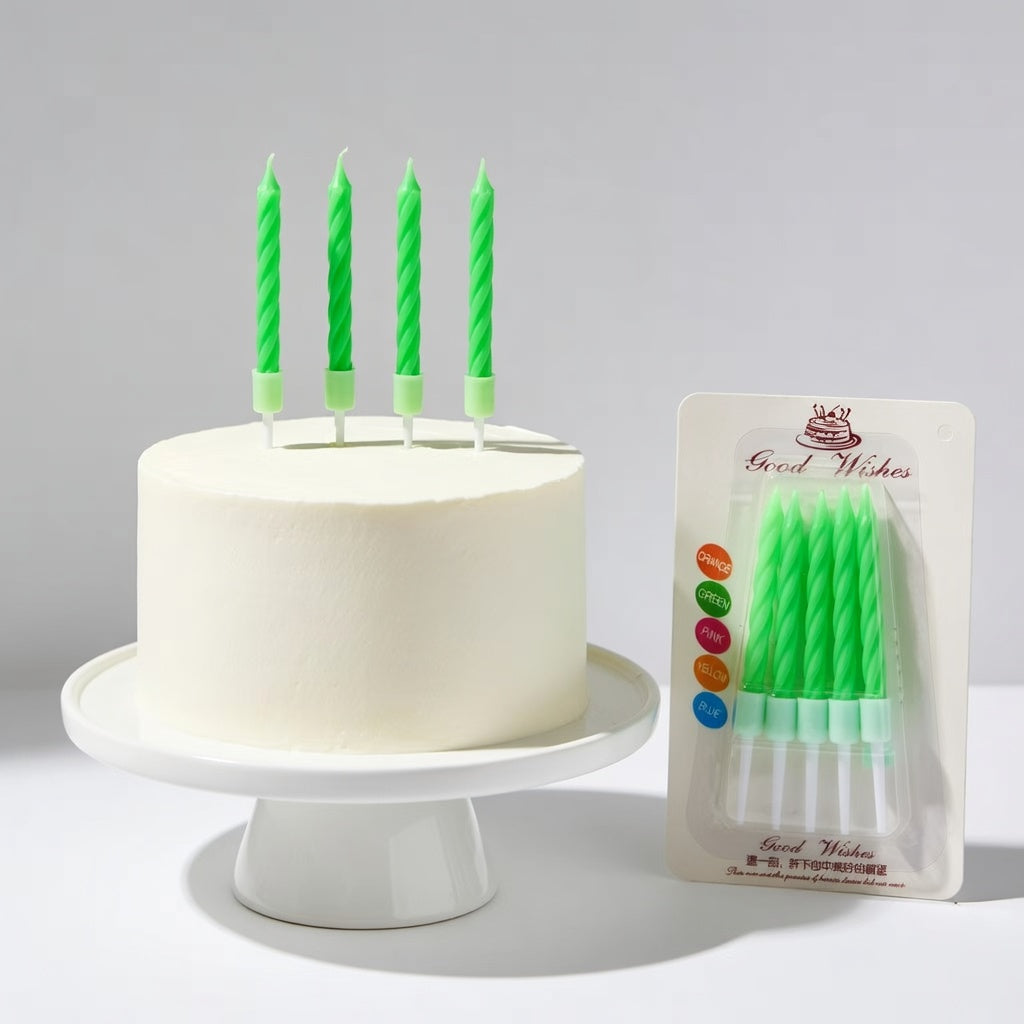 Bougies Anniversaire Torsadées - 6cm