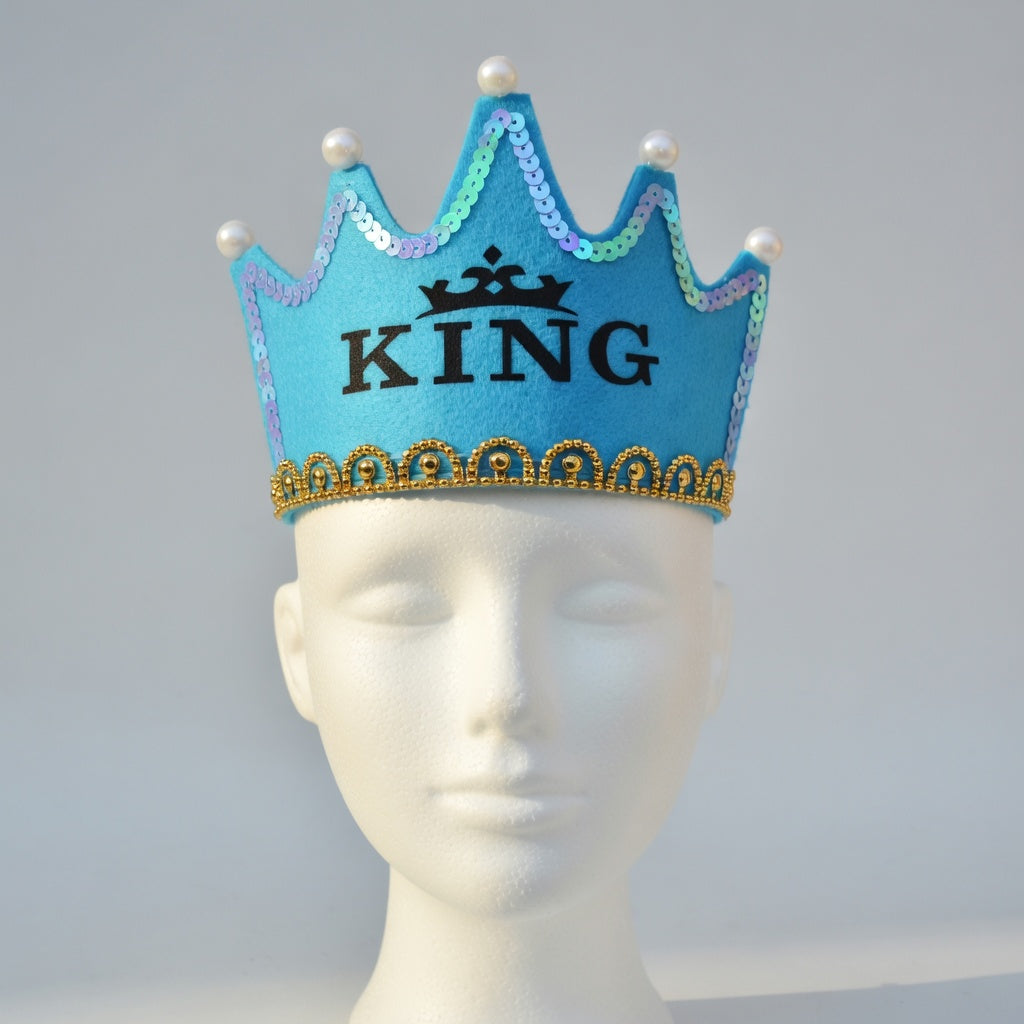 Couronne Anniversaire LED - Happy Birthday & King