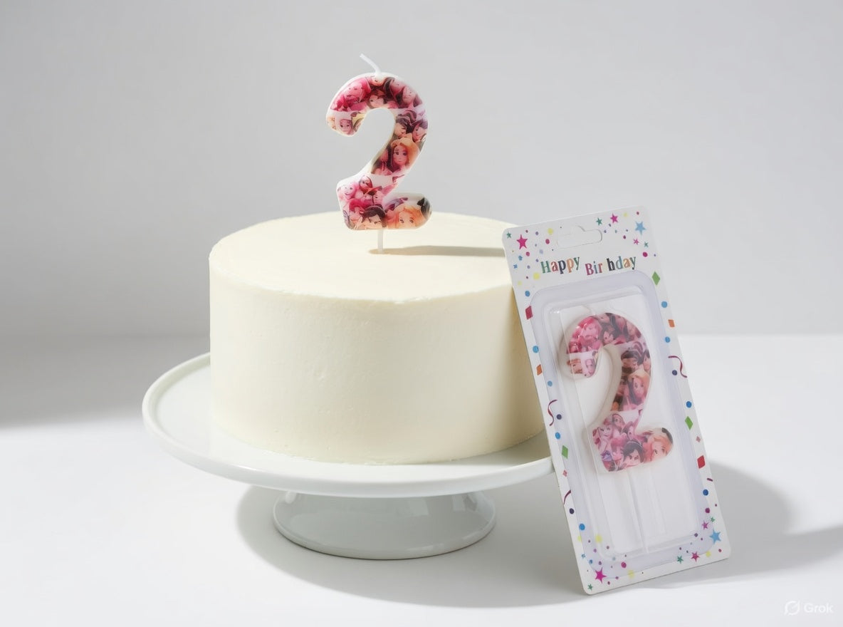 Bougie Chiffre Anniversaire Thème Princesses Disney – Numéros 0 à 9