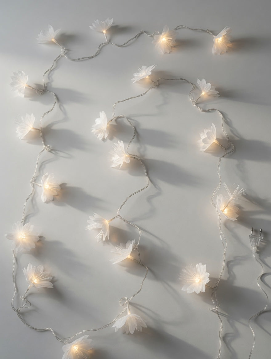 Flower String Lights - 3m Wall Decor