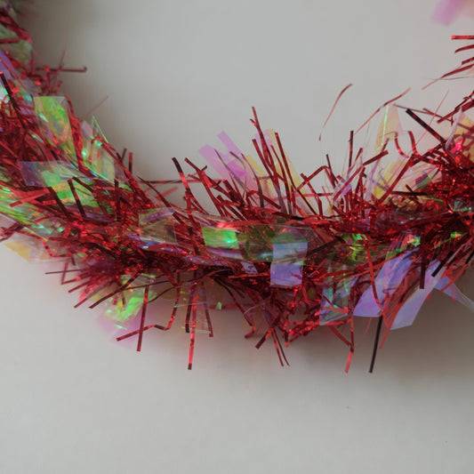 Red Shimmer Garland - 2m