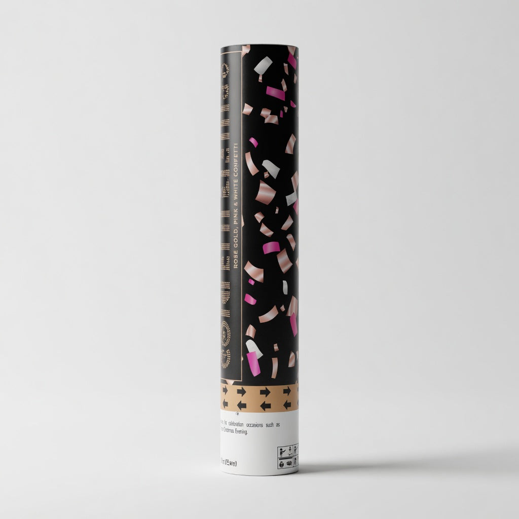 Canon Party Popper Noir - Or, Rose Gold & Argent