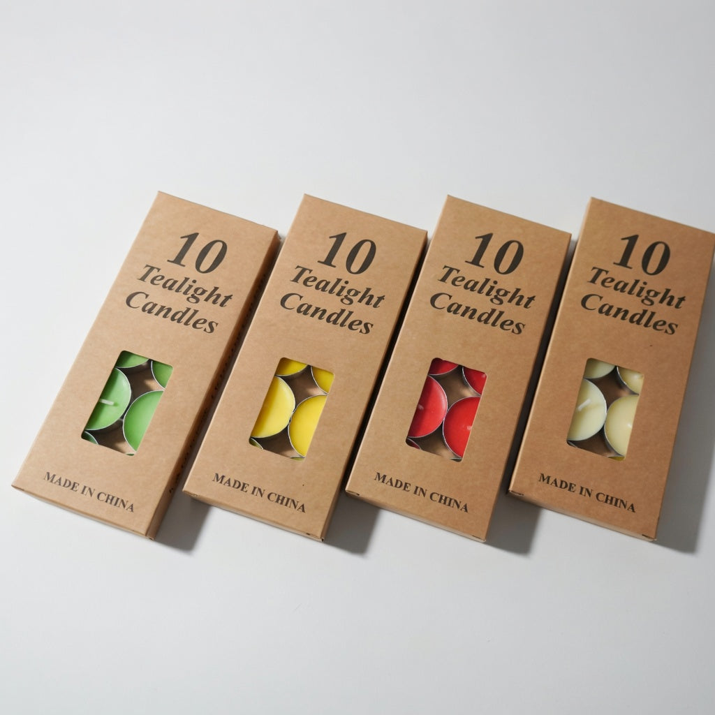Bougies Chauffe-Plat Colorées - Lot de 10