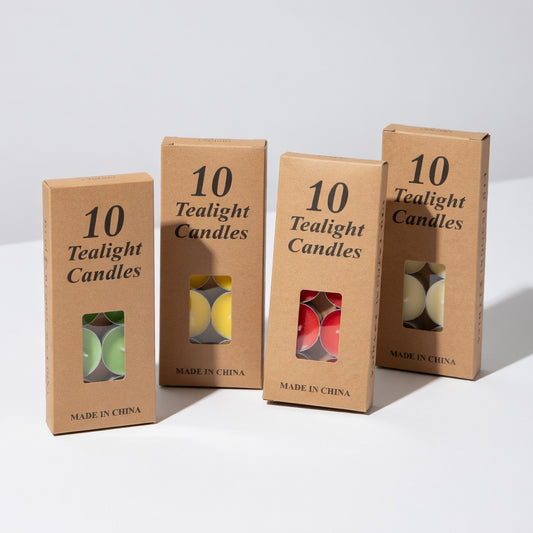 Bougies Chauffe-Plat Colorées - Lot de 10