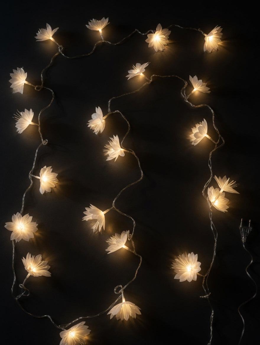 Flower String Lights - 3m Wall Decor