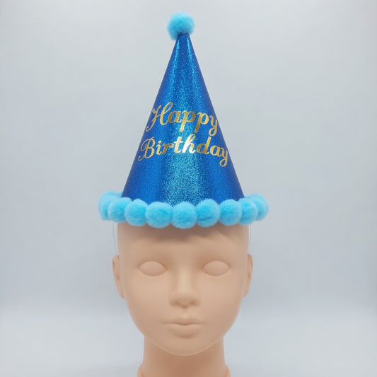 Happy Birthday Pom Pom Hat