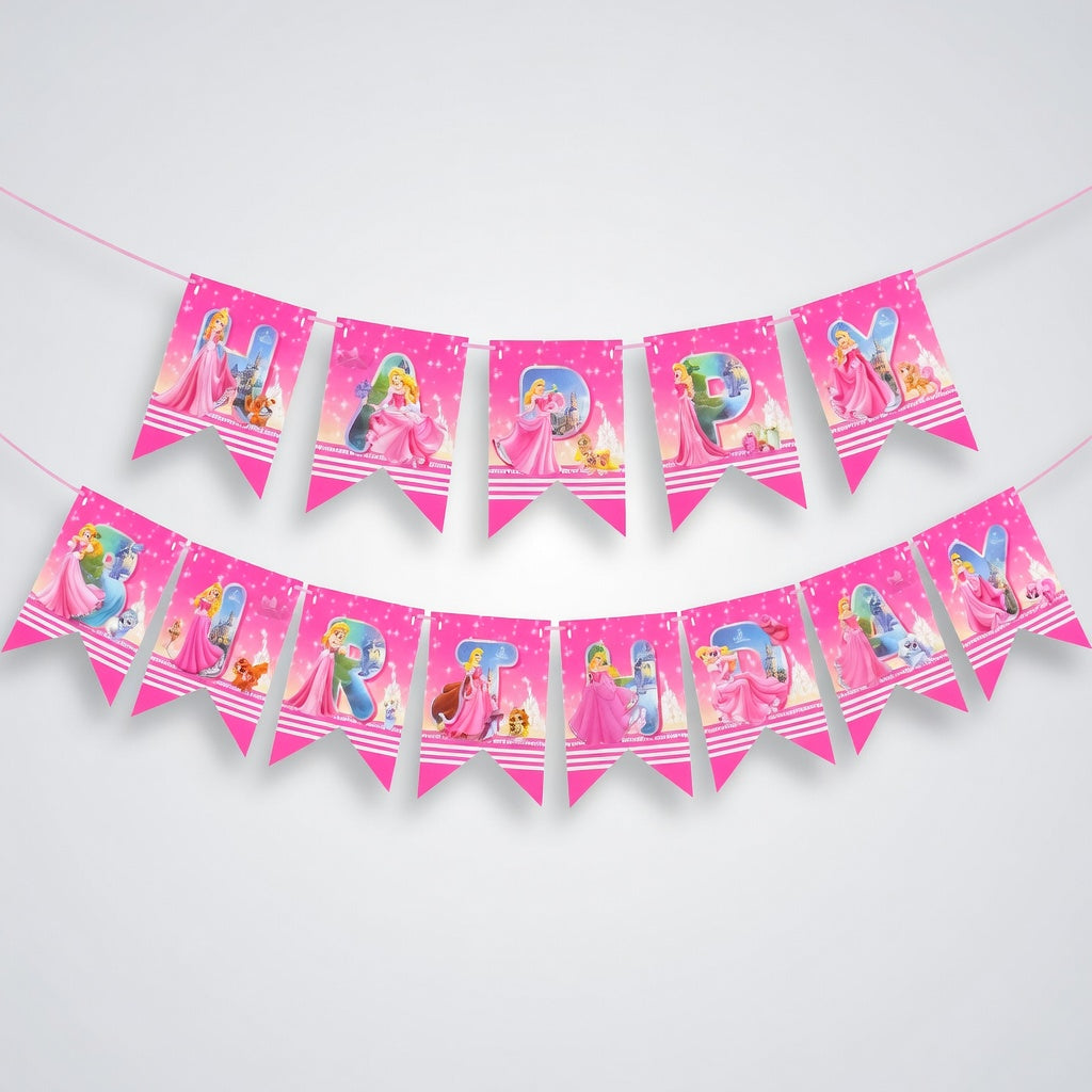 Sleeping Beauty Happy Birthday Banner – Aurora Disney