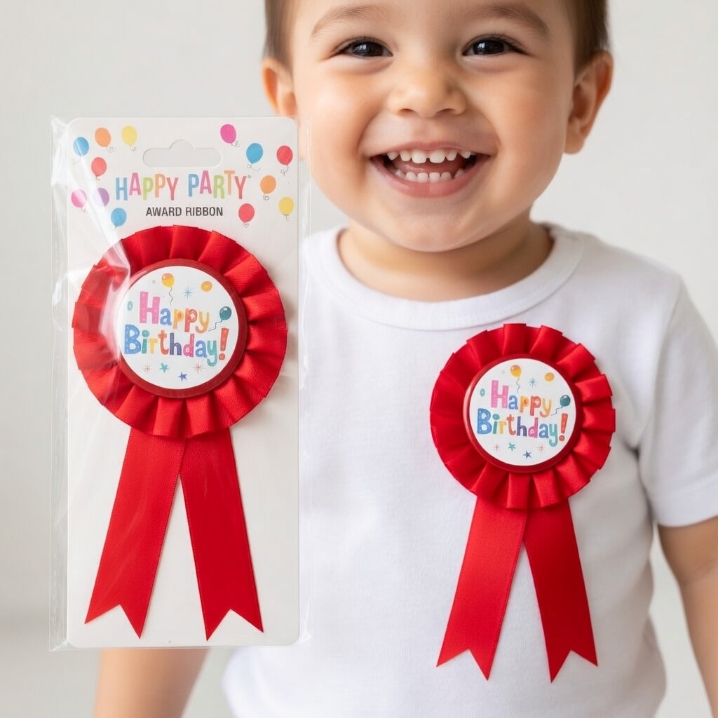Happy Birthday Rosette – Award Ribbon