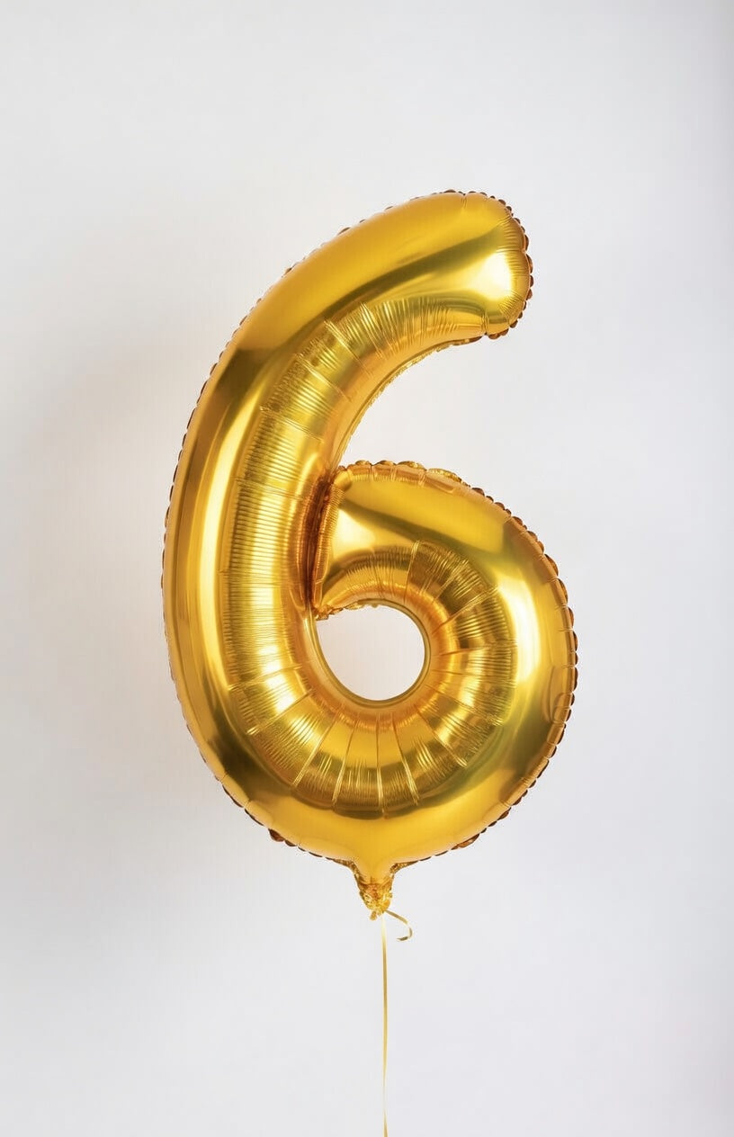 Ballons Chiffres Or 46 cm - Set 0-9