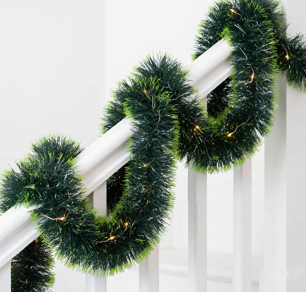Guirlande Bicolore Vert Foncé & Vert Clair 2m