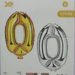 Ballons Chiffres Géants Métalliques (0-9) - Or et Argent, Plusieurs Tailles