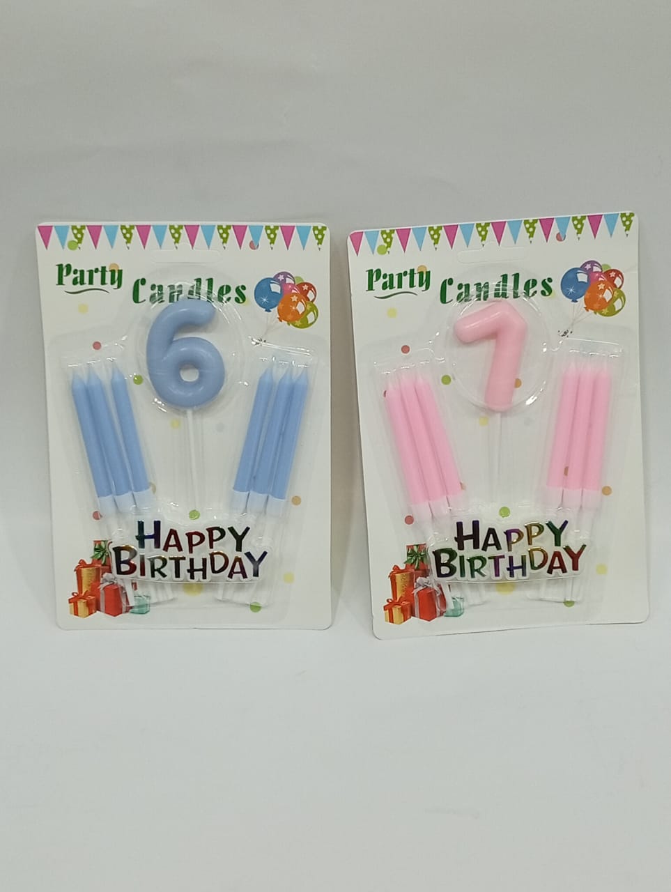 Ensemble de Bougies Chiffre et Bâtonnets d'Anniversaire