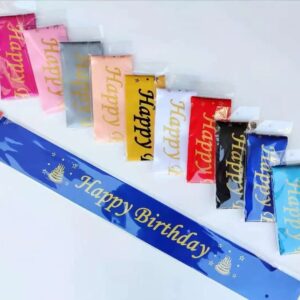 Écharpes de Célébration - Joyeux Anniversaire & Motifs Joyeux