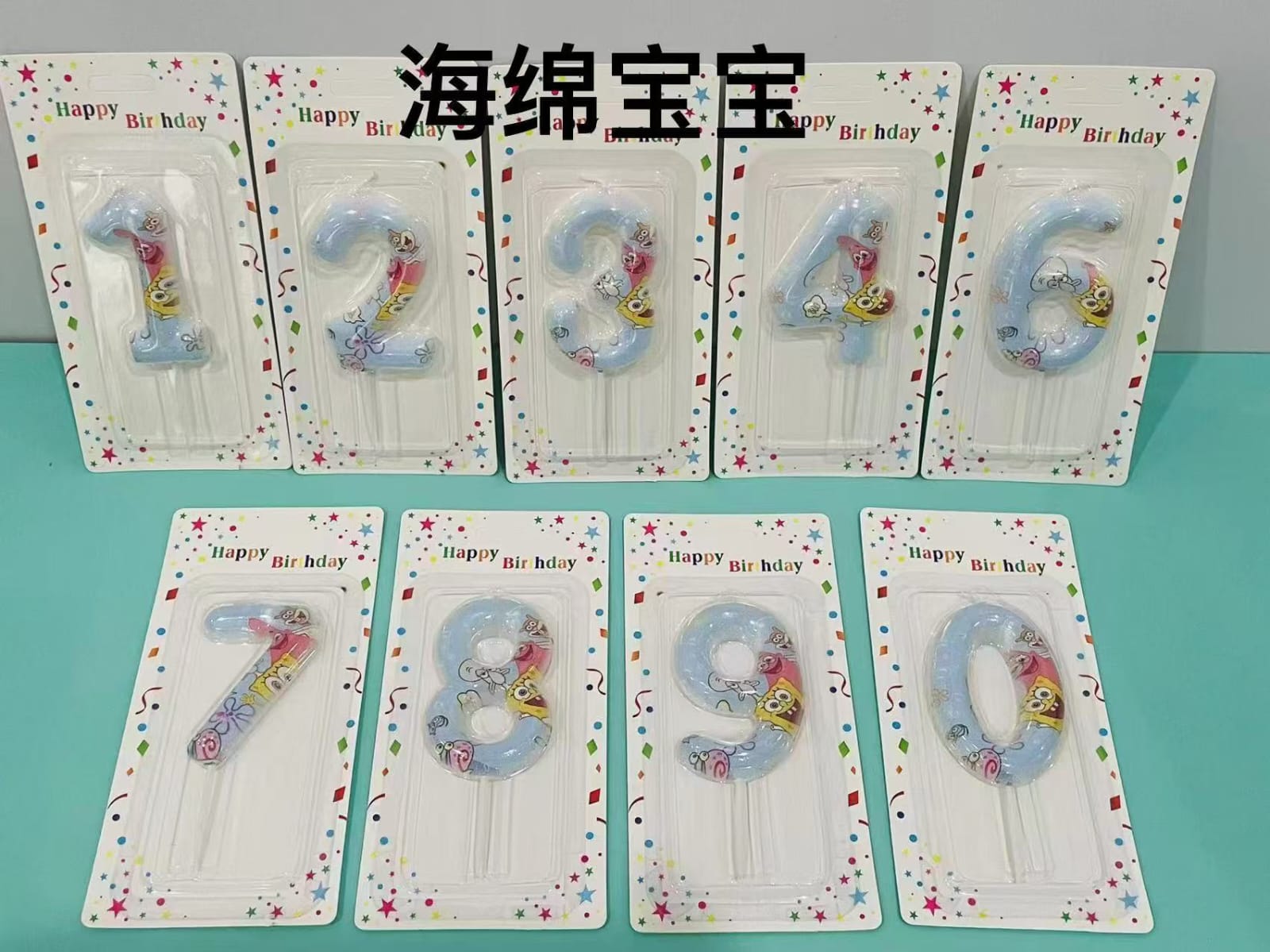 Bougies d'anniversaire Chiffres et Personnages - الصورة 3