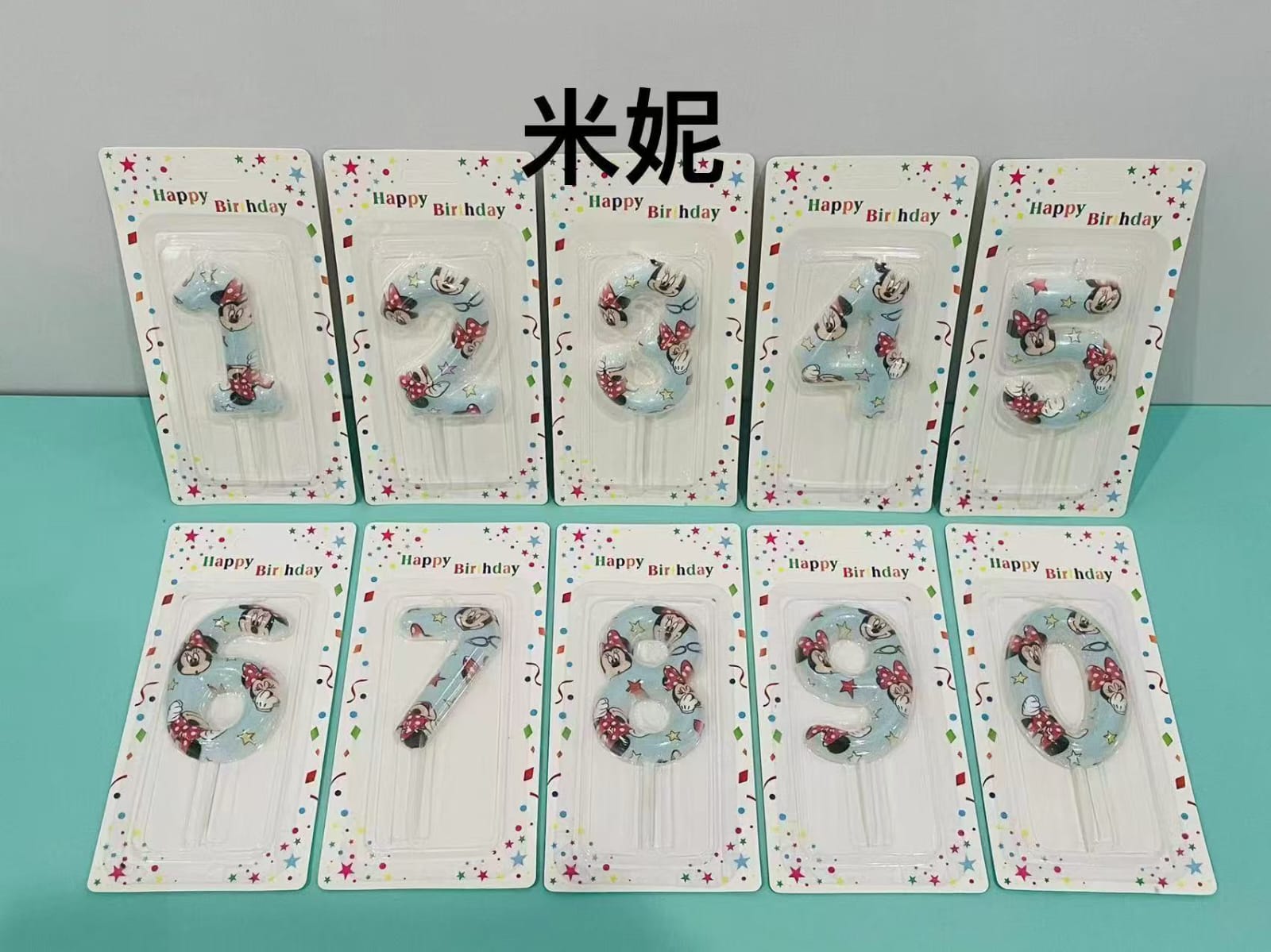 Bougies d'anniversaire Chiffres et Personnages