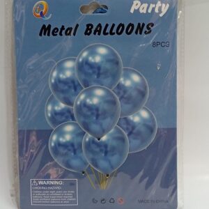 Ballons Métalliques de Fête - Pack de 8 Pièces