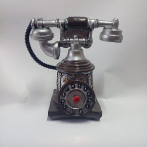 Figurine de Téléphone à Cadran Style Vintage Antique