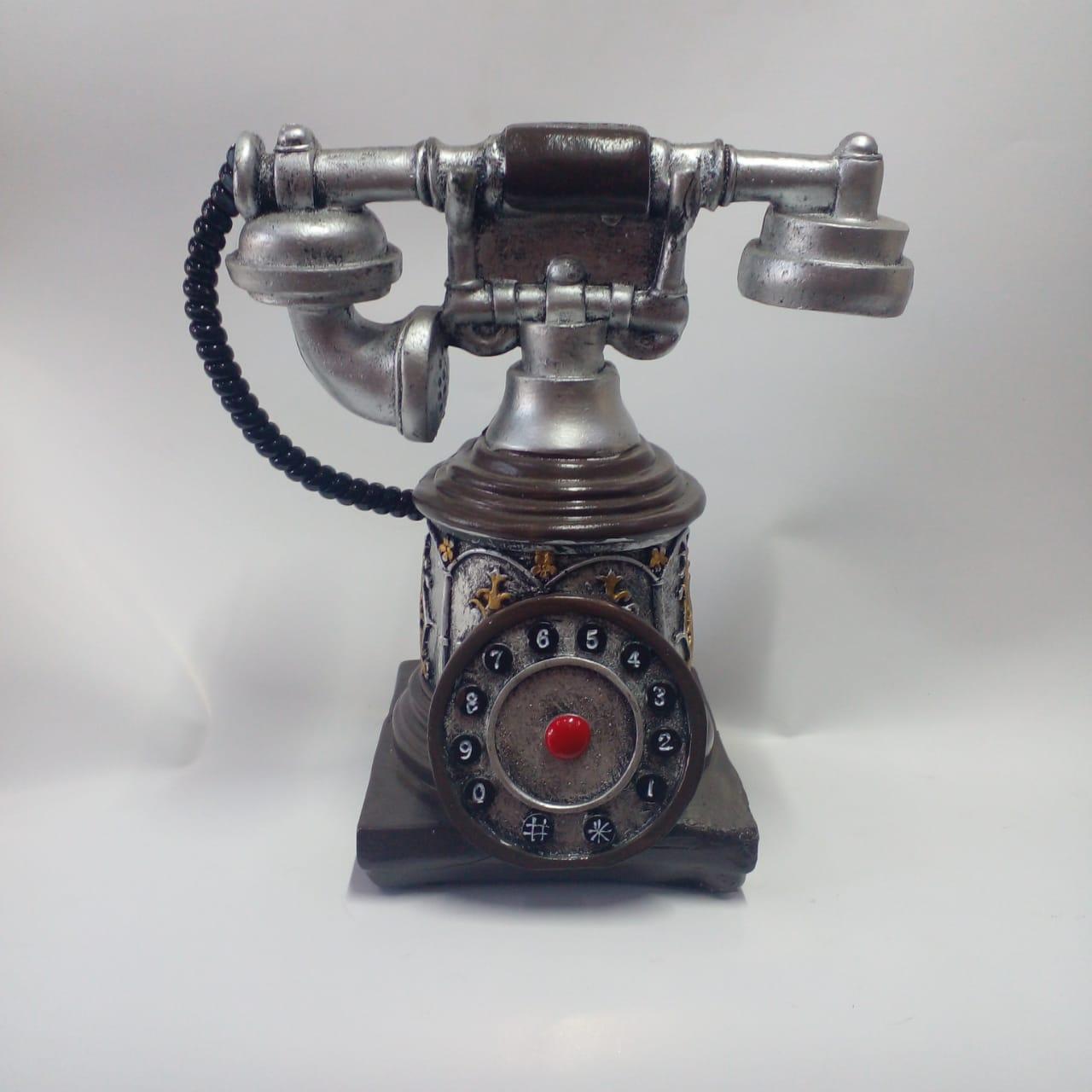 Figurine de Téléphone à Cadran Style Vintage Antique
