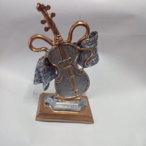 Figurine décorative Violon avec Notes de Musique