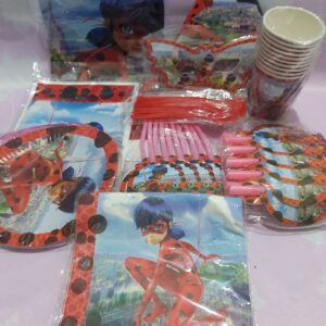 Kit de Fête Complet Miraculous Ladybug Deluxe (10, 20 ou 30 Invités)