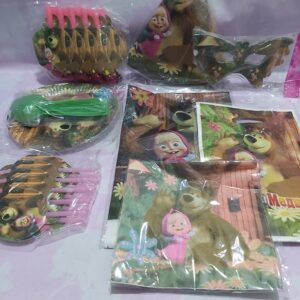 Kit de Fête d'Anniversaire Deluxe Masha et Michka (10 Invités)