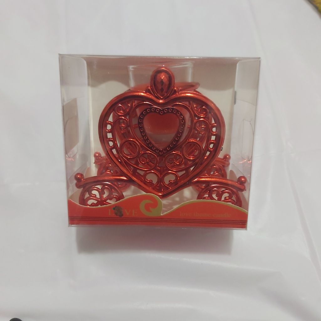 Photophore Romantique Cœur en Forme de Carrosse (Thème Amour) - الصورة 2