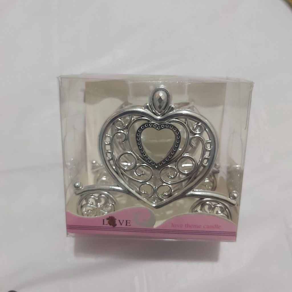 Photophore Romantique Cœur en Forme de Carrosse (Thème Amour) - الصورة 3